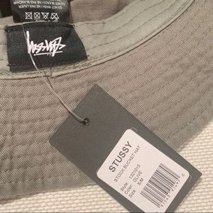 Brand New Stussy Stock Bucket Hat in Olive